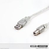 USB A naar USB B printer kabel, 3m, m/m