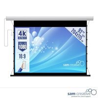 Projectiescherm 4K|UHD Elektrisch 92" 204x115 cm witte behuizing