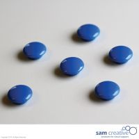 Set glasmagneten 20mm blauw (6st)